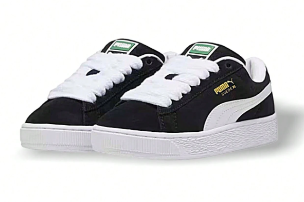 Sneakers Women(GS) Puma Suede XL Sweat Absorption Breathable Lightweight Versatile Solid Easy To Wash Quick Dry Daily School Sports Black 396577-02