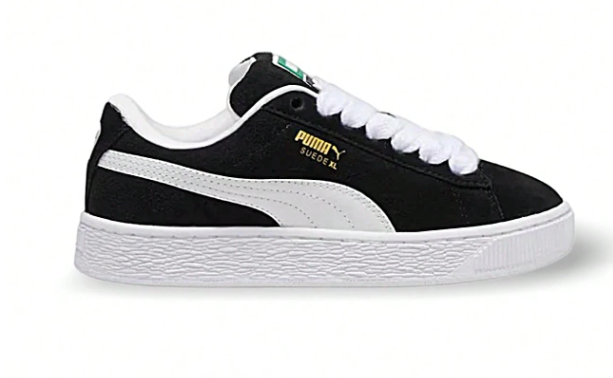 Sneakers Women(GS) Puma Suede XL Sweat Absorption Breathable Lightweight Versatile Solid Easy To Wash Quick Dry Daily School Sports Black 396577-02